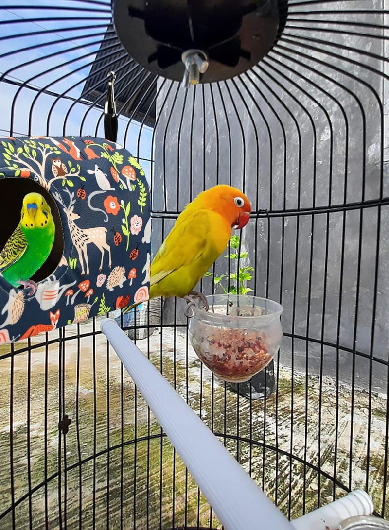 سرير أرجوحة مريح للببغاء، عش طائر معلق في الشتاء للببغاوات، نسيج بوليستر ناعم ودافئ، قابل للغسل ومتين، يوفر مخبأ مريحًا لأصدقائك ذوي الريش. (S) - Image 3